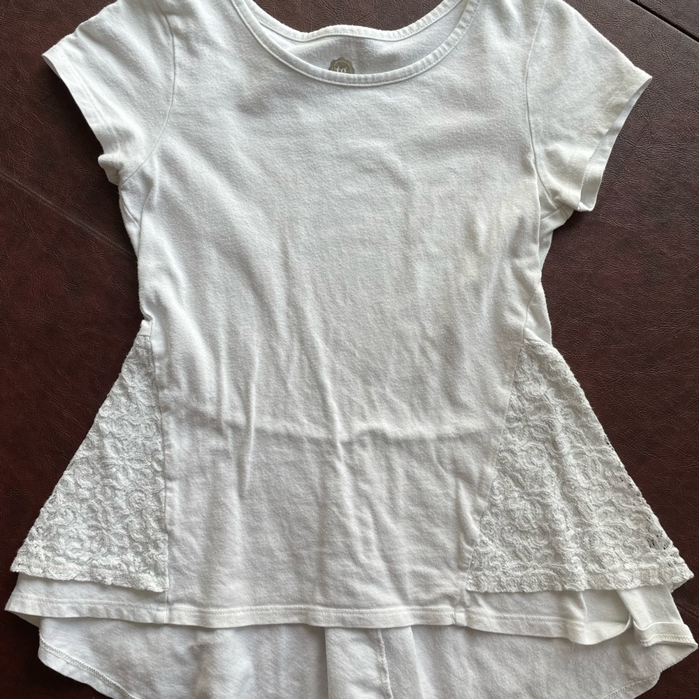 White Layered Lace Top